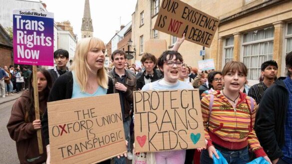 LGBTQ+ protest against Kathleen Stock in Oxford