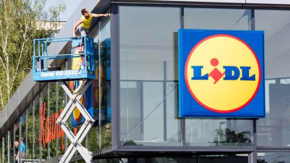 Lidl age discrimination redundancy selection. Photo shows a Lidl store under construction
