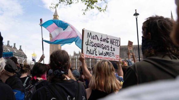 EHRC consultation code of practice. Protesters in London following the Supreme Court ruling on the definition of sex.