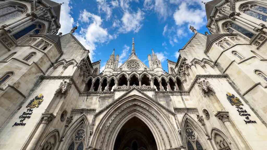 Liberty loses legal challenge against EHRC consultation. Photo shows the Royal Courts of Justice in London.