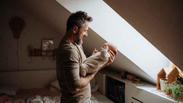 father and baby
