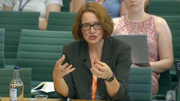 MPs hostile to preferred candidate for EHRC chair. Photo shows Dr Mary-Ann Stephenson answering questions from the committees earlier this month.