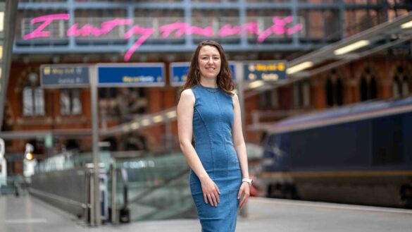 Employee Benefits Live 2025 speakers: Georgie Willis at the Eurostar terminal at London St Pancras