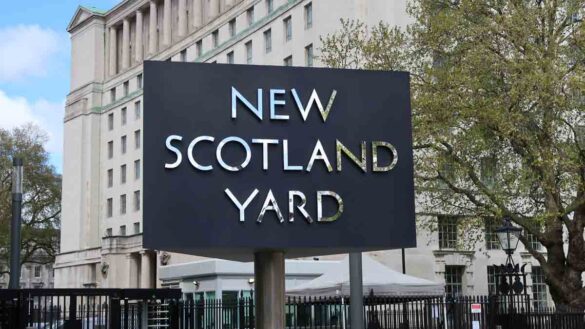 Met police staff strike ballot. Photo shows New Scotland Yard,